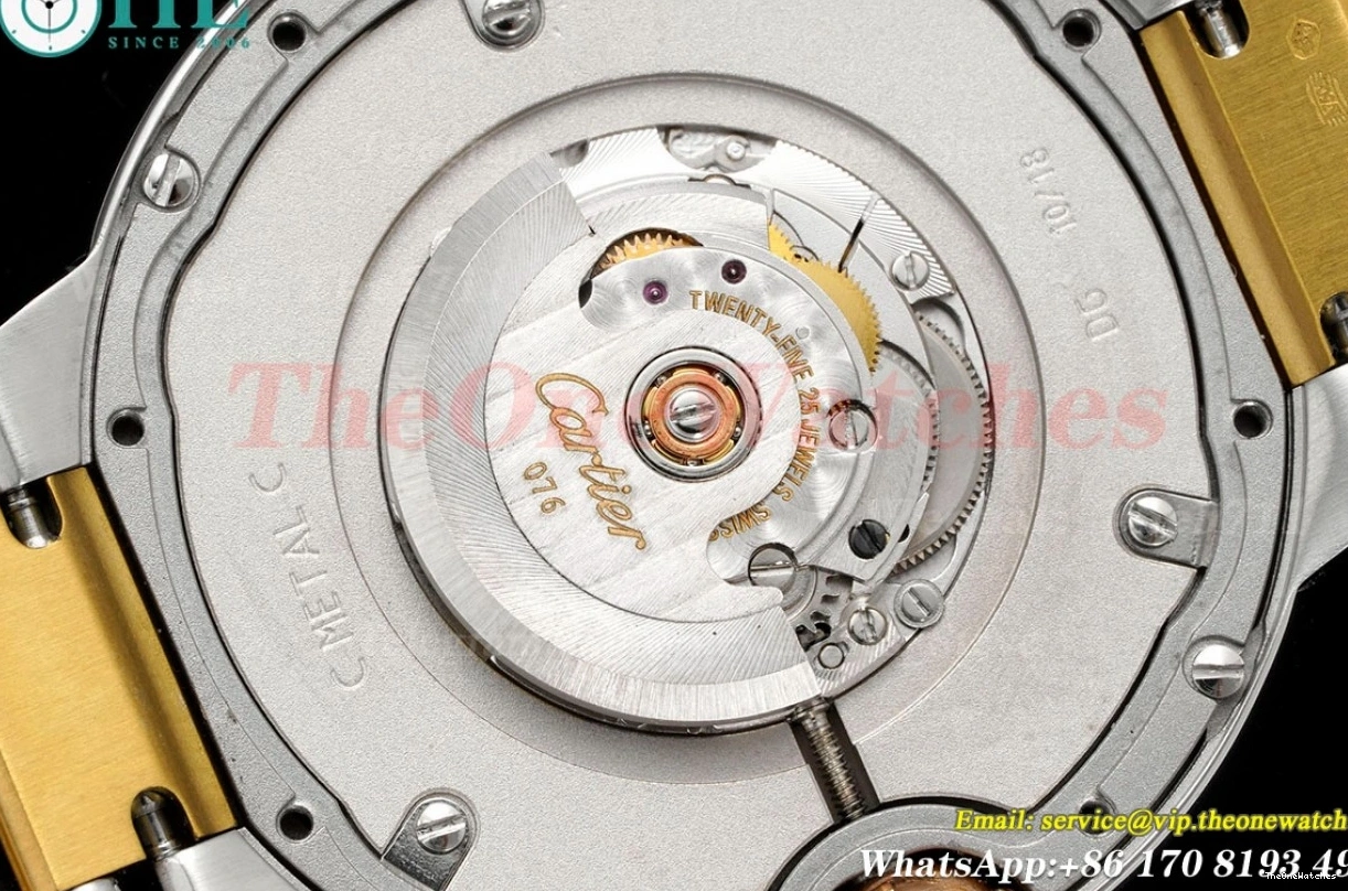 Ballon YG De Stk Bleu Wht 3KF Cartier A076 SS 36mm 0426